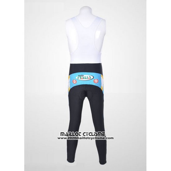 2012 Maillot Ciclismo Astana Bleu Clair et Noir Manches Longues et Cuissard